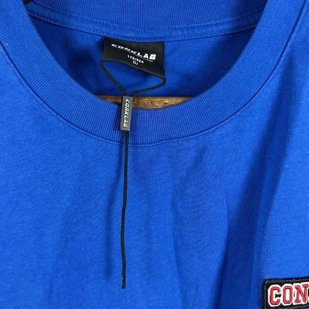 CONKLAB Men's Size Large T Shirt RARE Conk Sheep Graphic Tee Blue & White NWOT - Picture 6 of 6